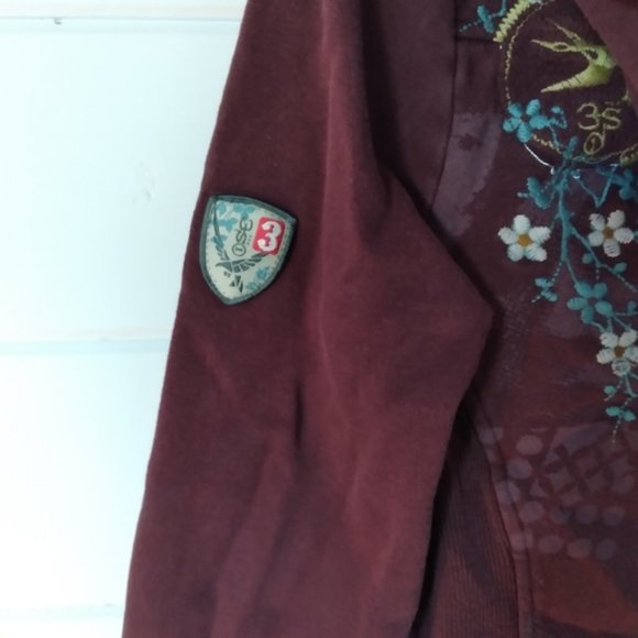 Zara Basic Womens Sheer Navy Long Sleeved Blouse Size Small - Picture 10 of 11